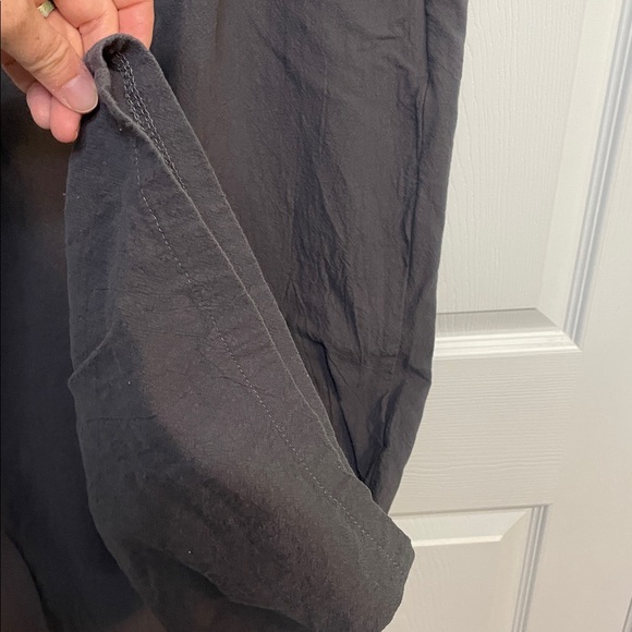 Gray Overall Romper with Pockets - Picture 9 of 9